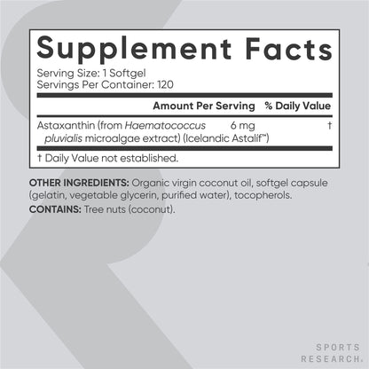 Caja de suplemento Sports Research biotina con carotenoides naturales