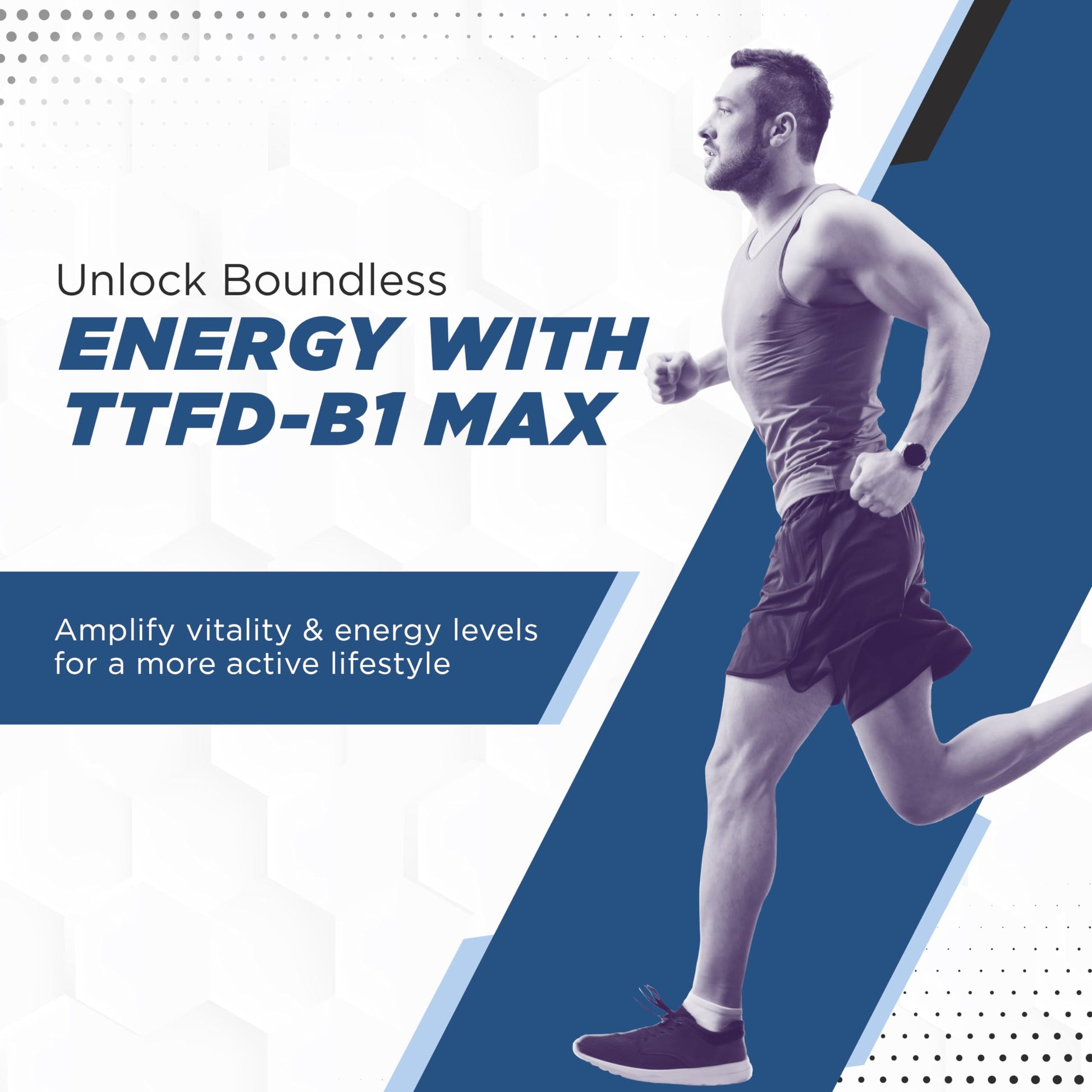 Caja del suplemento Tiamina B1 TTFD MaxLife Naturals