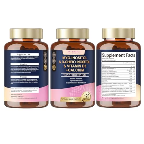 Caja de suplemento Totaria Myo y D-Chiro Inositol para 40 días