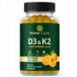 Caja de suplemento de vitaminas Prime Code D3 K2 A y C con 60 cápsulas