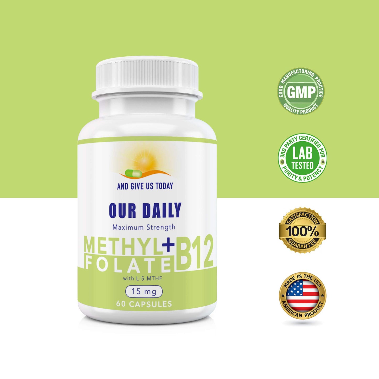 Caja suplementos L-Metilfolato y B12 para energía y memoria