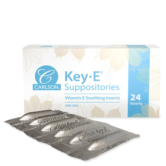 Caja de supositorios de vitamina E Carlson Key-E 24 unidades