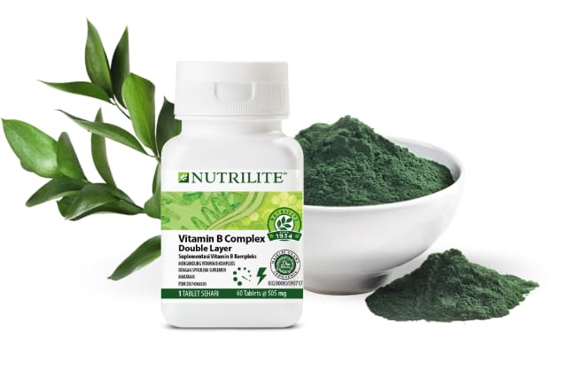 Caja y tabletas vitamina B doble acción Nutrilite
