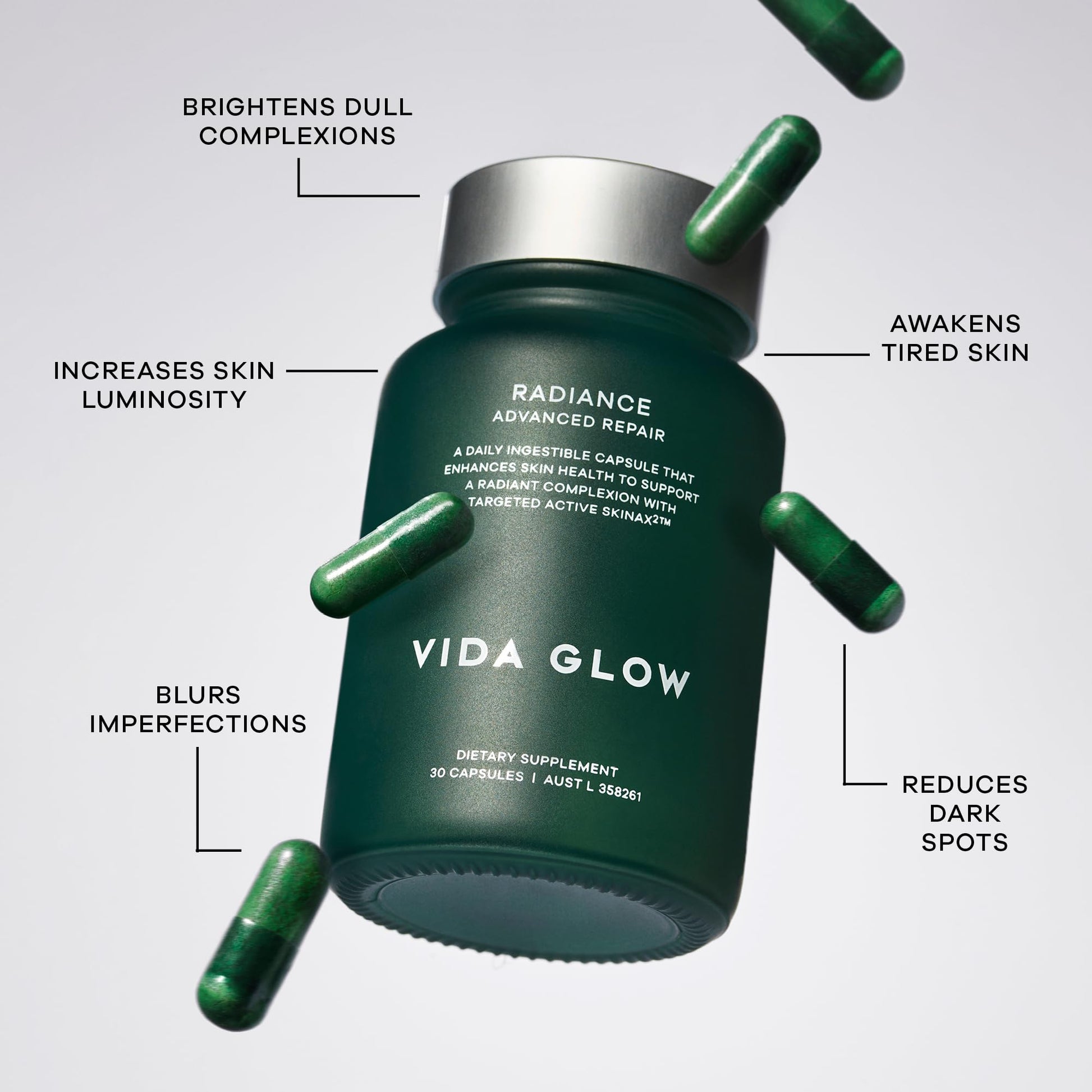 Caja Vida Glow Radiance suplemento para tono de piel uniforme