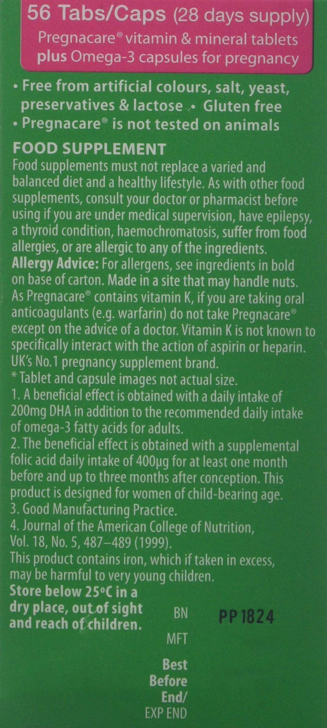 Caja Vitabiotics Pregnacare Plus multivitamínico prenatal