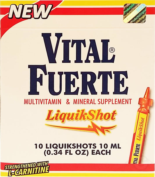 Caja del Vital Fuerte LiquikShot multivitamínico