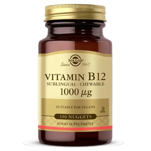 Caja vitamina B12 Solgar sublingual sin gluten ni lacteos