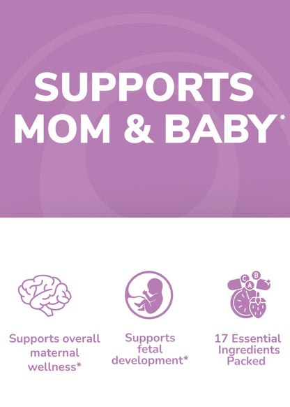 Caja vitaminas prenatales gomitas Lunakai USA mujer