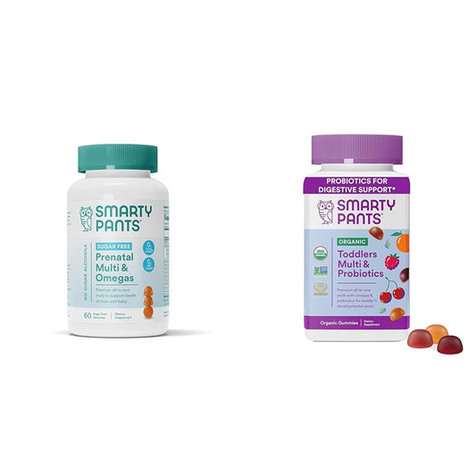 Caja de vitaminas prenatales SmartyPants sin azúcar 60 unidades