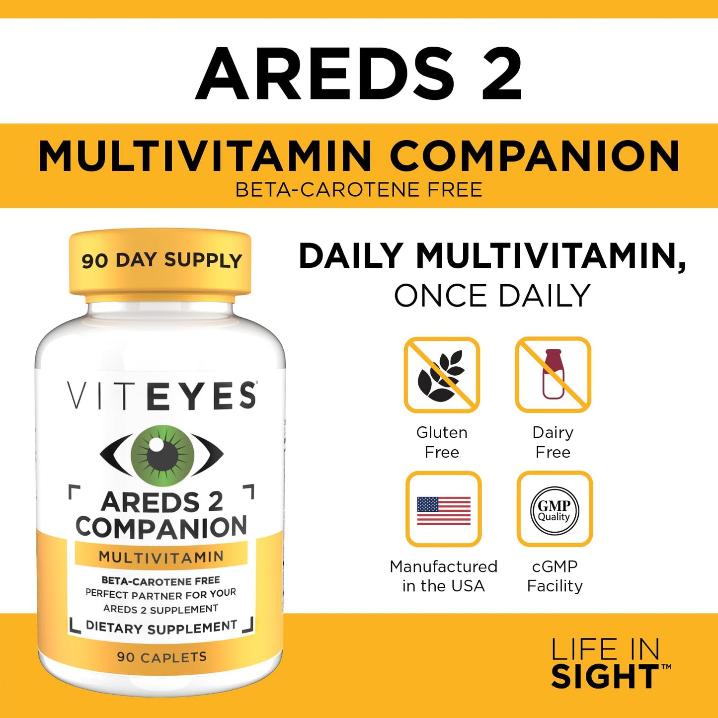 Caja de Viteyes Companion sin beta-caroteno para salud ocular