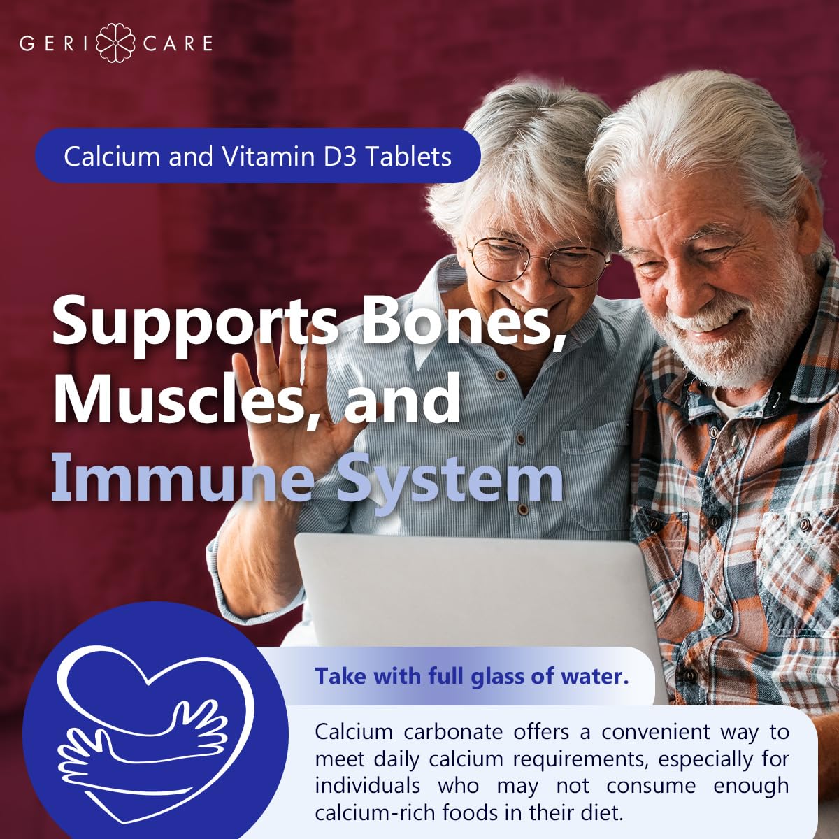 Calcio carbonato para absorción efectiva y prevención osteoporosis