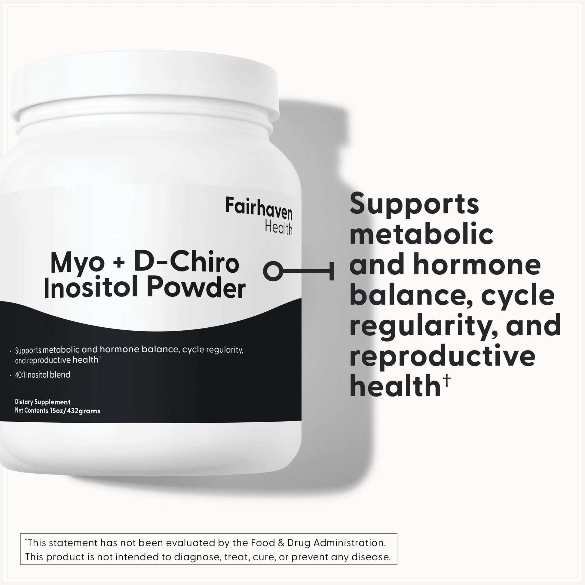 Calidad Fairhaven Health polvo inositol sin OGM
