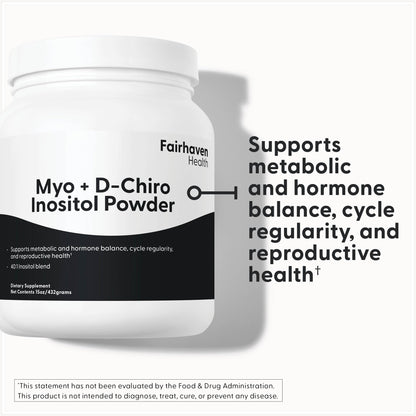 Calidad Fairhaven Health polvo inositol sin OGM