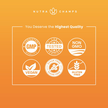 Calidad garantizada de las vitaminas NutraChamps para niños