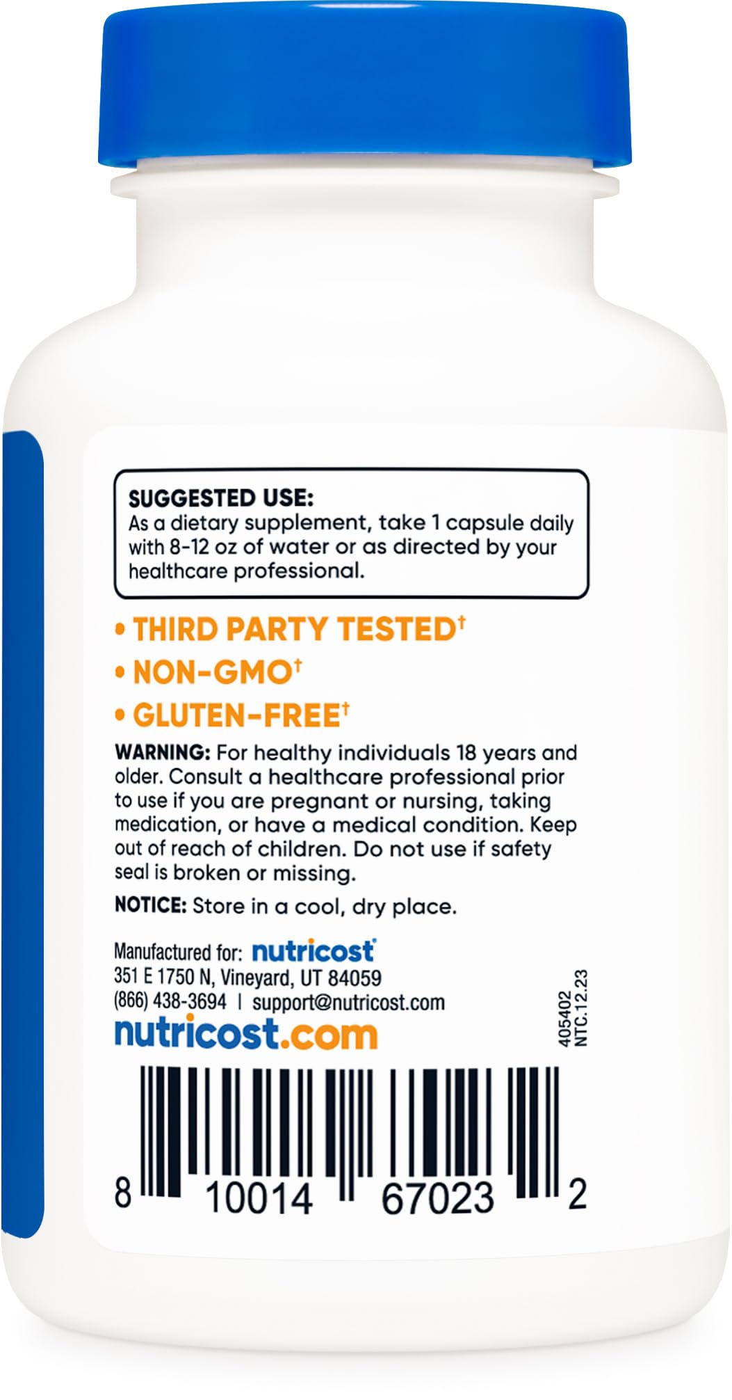 Calidad Nutricost Metilfolato comprobada