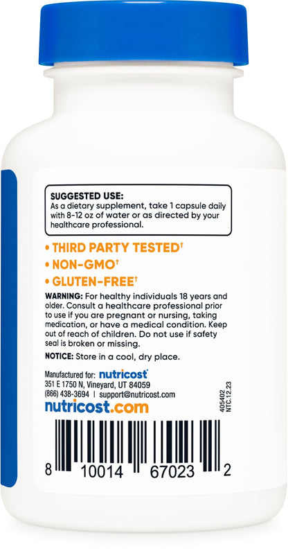 Calidad Nutricost Metilfolato comprobada