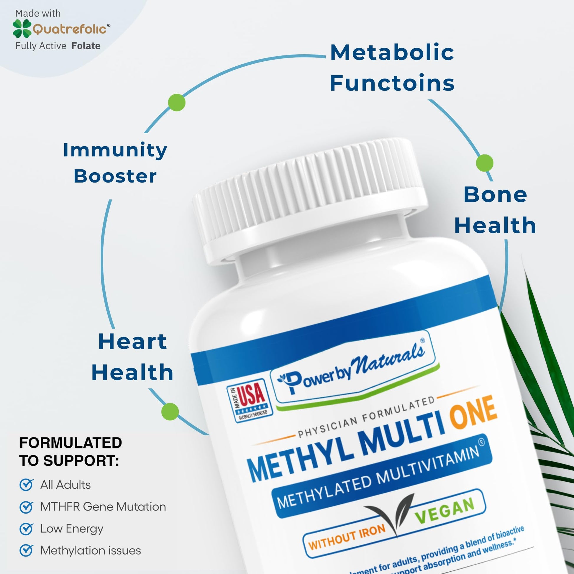 Calidad superior de la multivitamina Power By Naturals