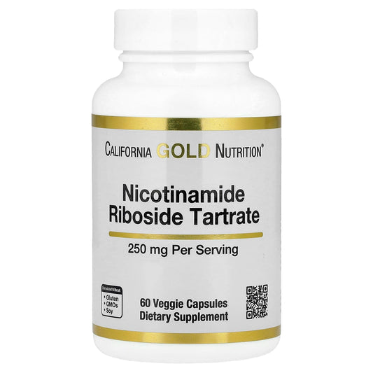 California Gold Nutrition nicotinamida ribósido 250mg 60 cápsulas