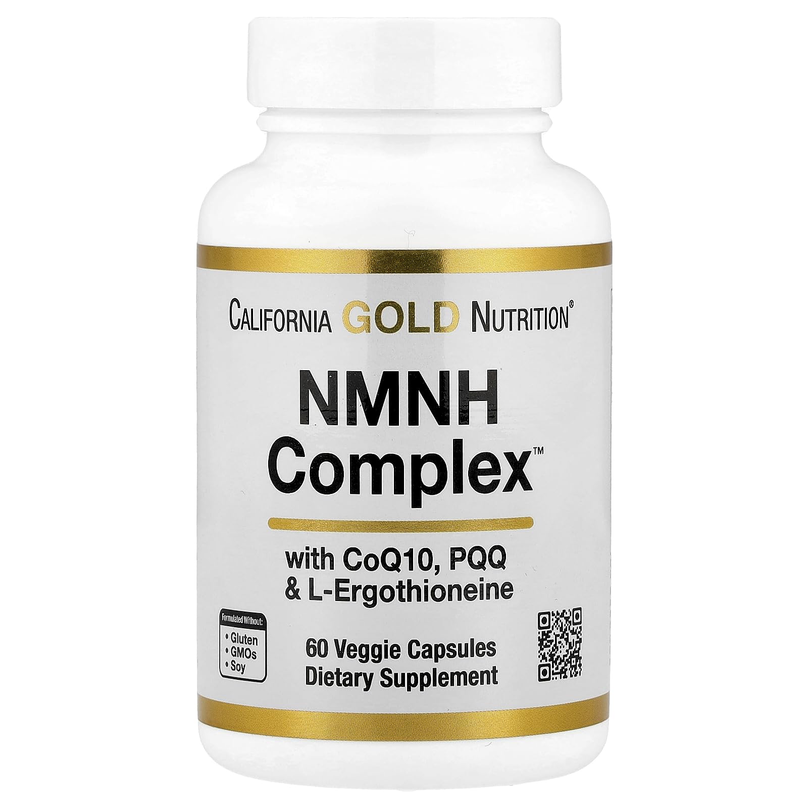 California Gold Nutrition NMNH Complex 60 cápsulas vegetales frontal
