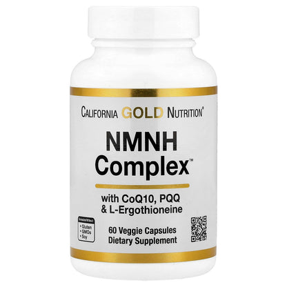 California Gold Nutrition NMNH Complex 60 cápsulas vegetales frontal