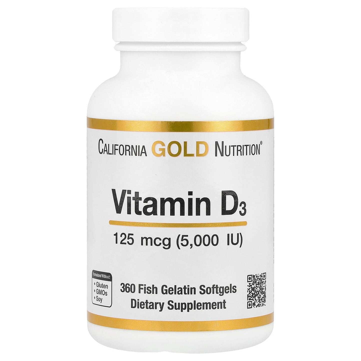 California Gold Nutrition vitamina d3 5000 iu frasco