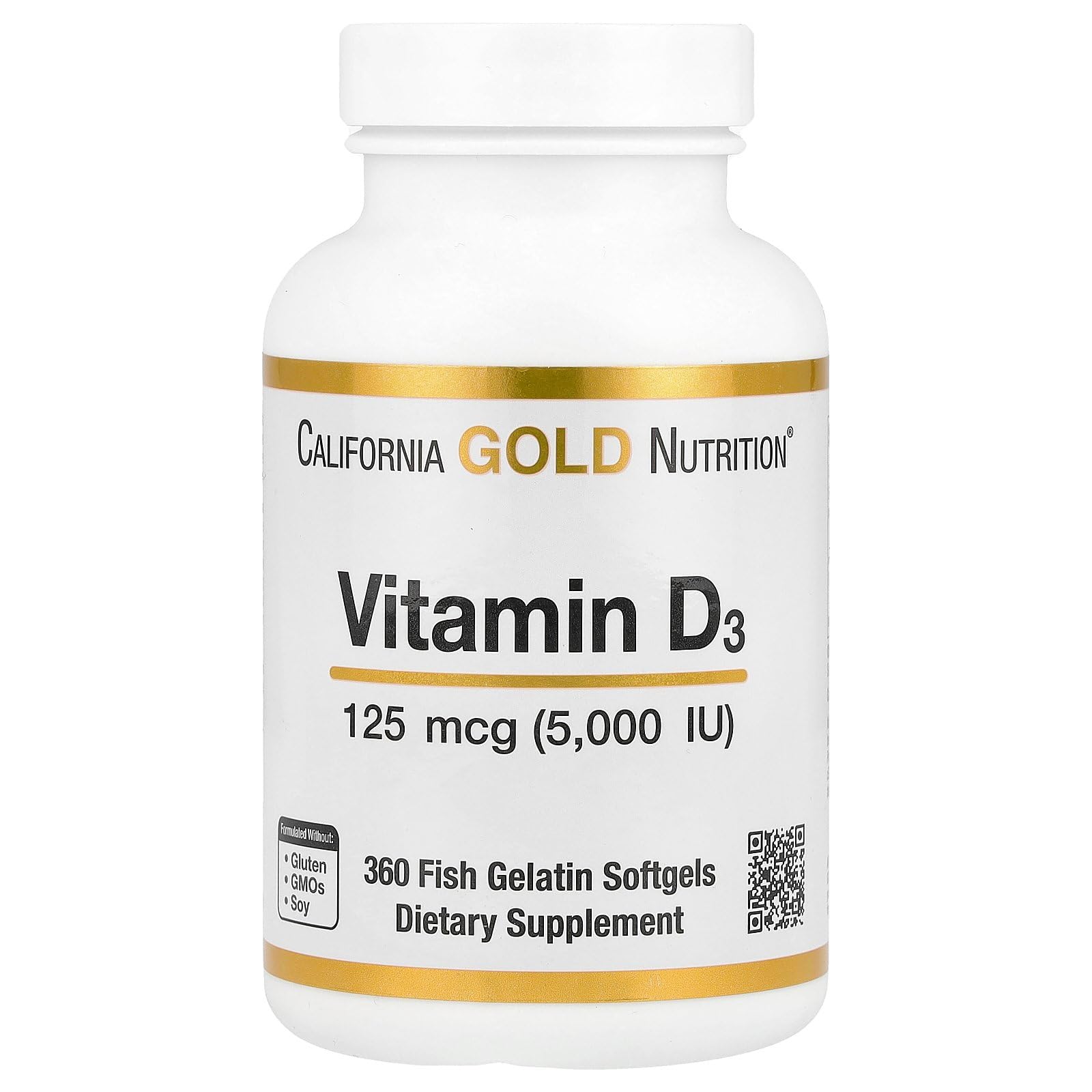 California Gold Nutrition vitamina d3 5000 iu frasco