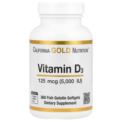 California Gold Nutrition vitamina d3 5000 iu frasco