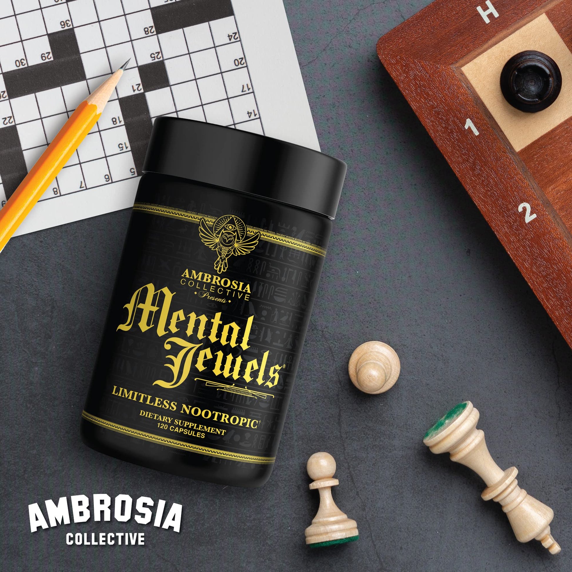 Cápsula de Ambrosia Mental Jewels con beneficios