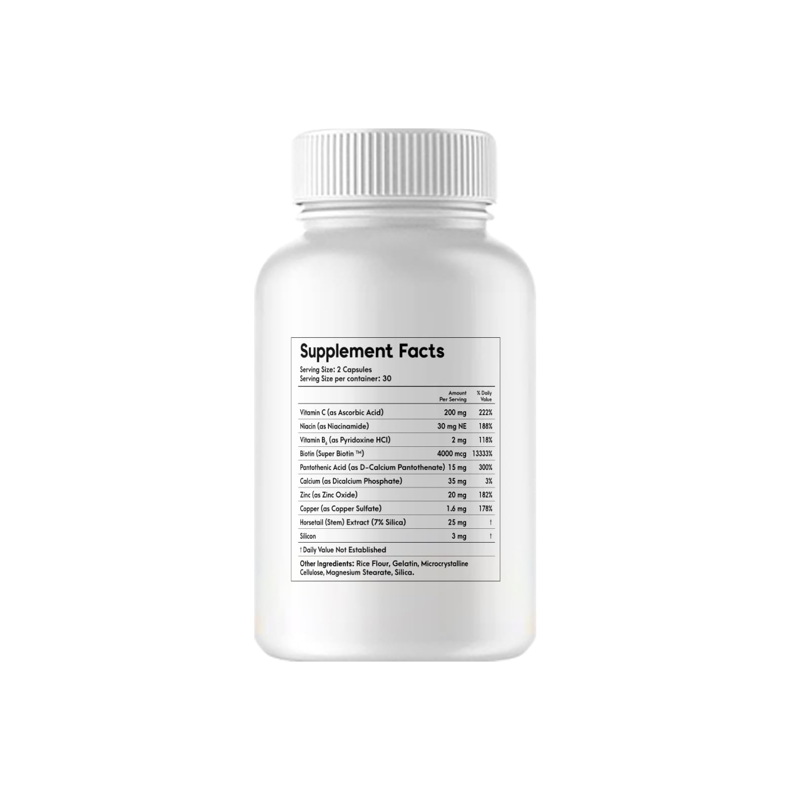 Cápsula avanzada FoliStrength suplemento dietético