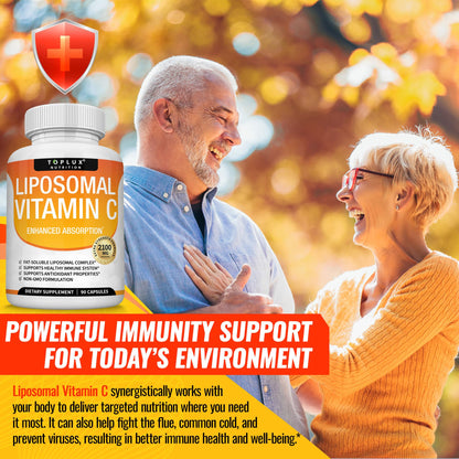 Cápsula doble capa vitamina C liposomal Toplux