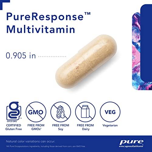 cápsula de multivitamínico pureresponse tamaño y certificaciones