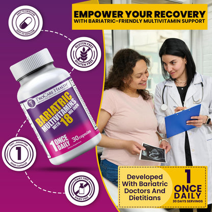 Cápsula de multivitamínico ProCare junto a moneda