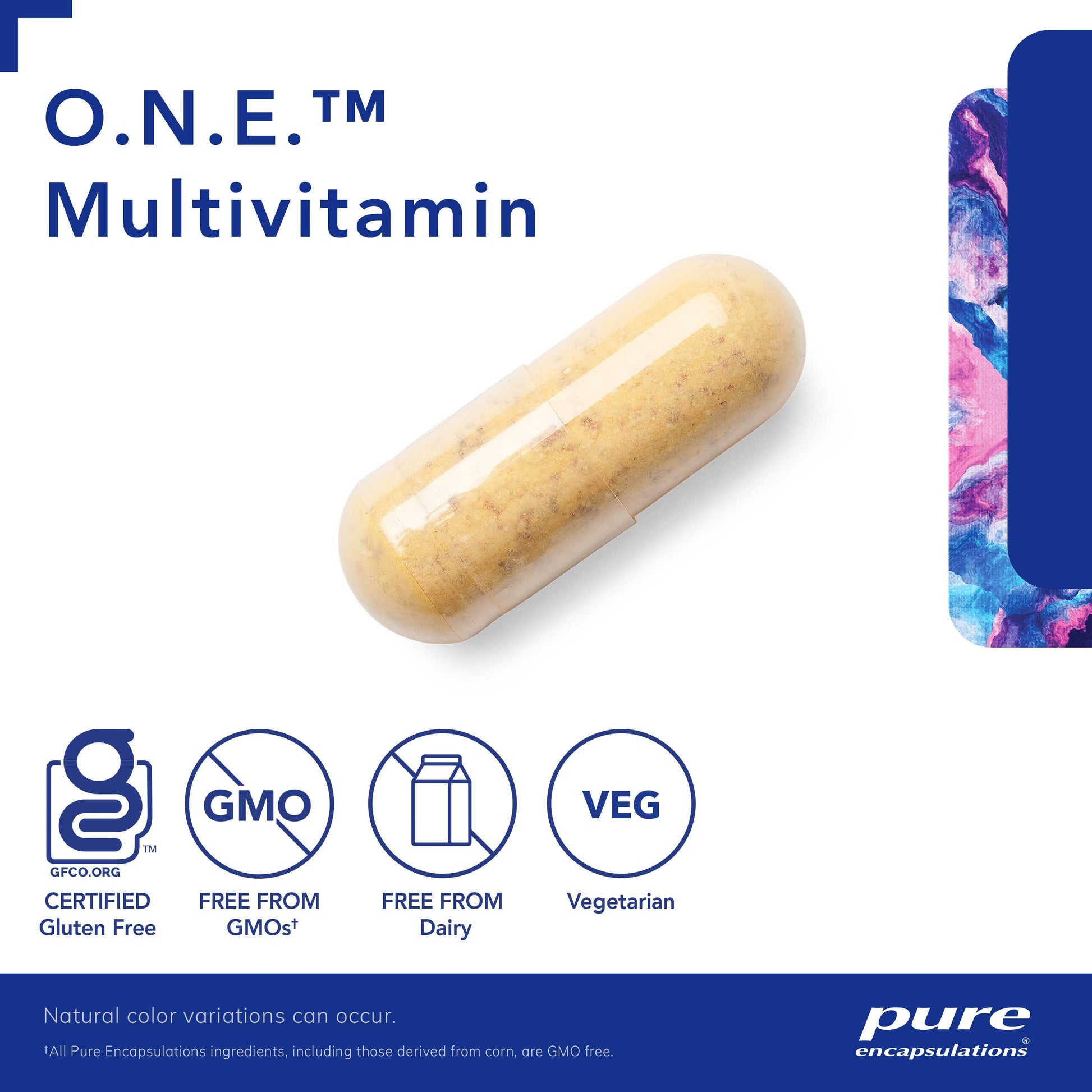 Cápsula de multivitamínico Pure Encapsulations O.N.E.