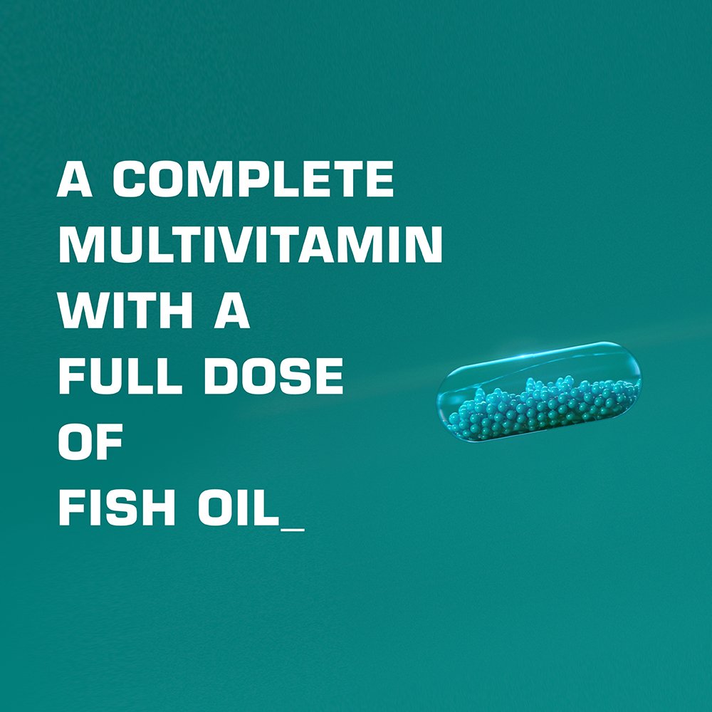 Cápsula de multivitamínico ORB Hombres con aceite de pescado