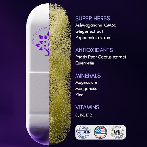 Vista de cerca de cápsula Purple Tree con ingredientes