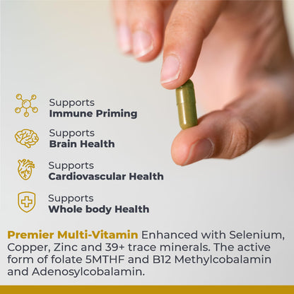 Cápsula multivitamínica con soporte a la salud inmune y cerebral