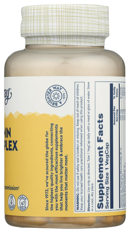 Cápsula suplemento Solaray Complejo B 100 mg