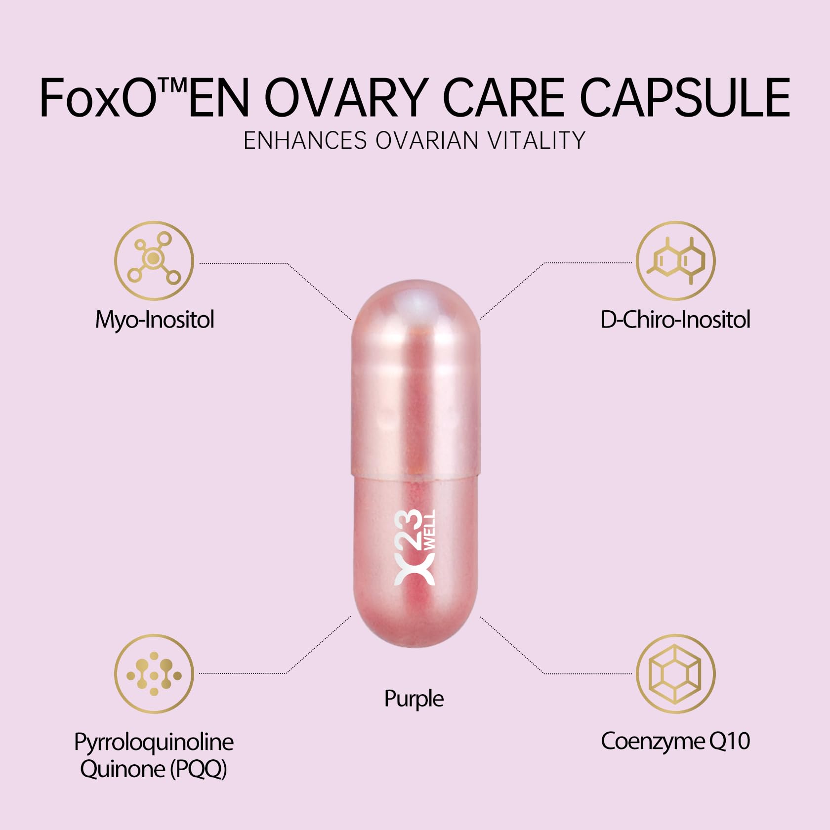 Cápsulas 23Well soporte hormonal y salud ovárica