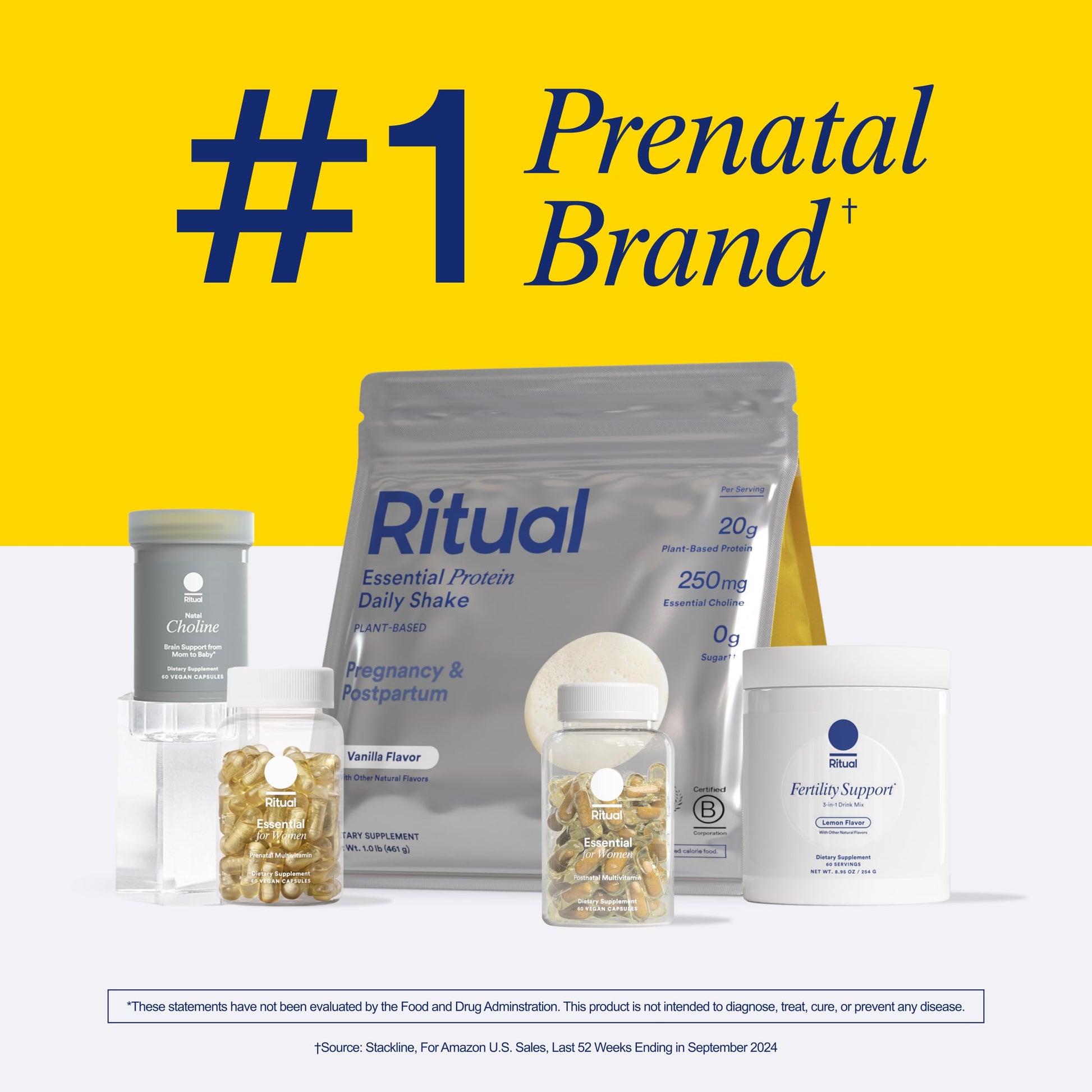 Cápsulas de 30 días para multivitamínico postnatal Ritual Essential