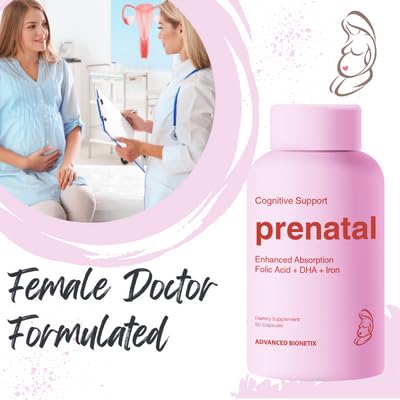 Cápsulas Advanced Bionetix vitaminas prenatales para embarazo saludable