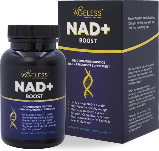 Cápsulas Ageless NAD+ y nootrópico para función cerebral
