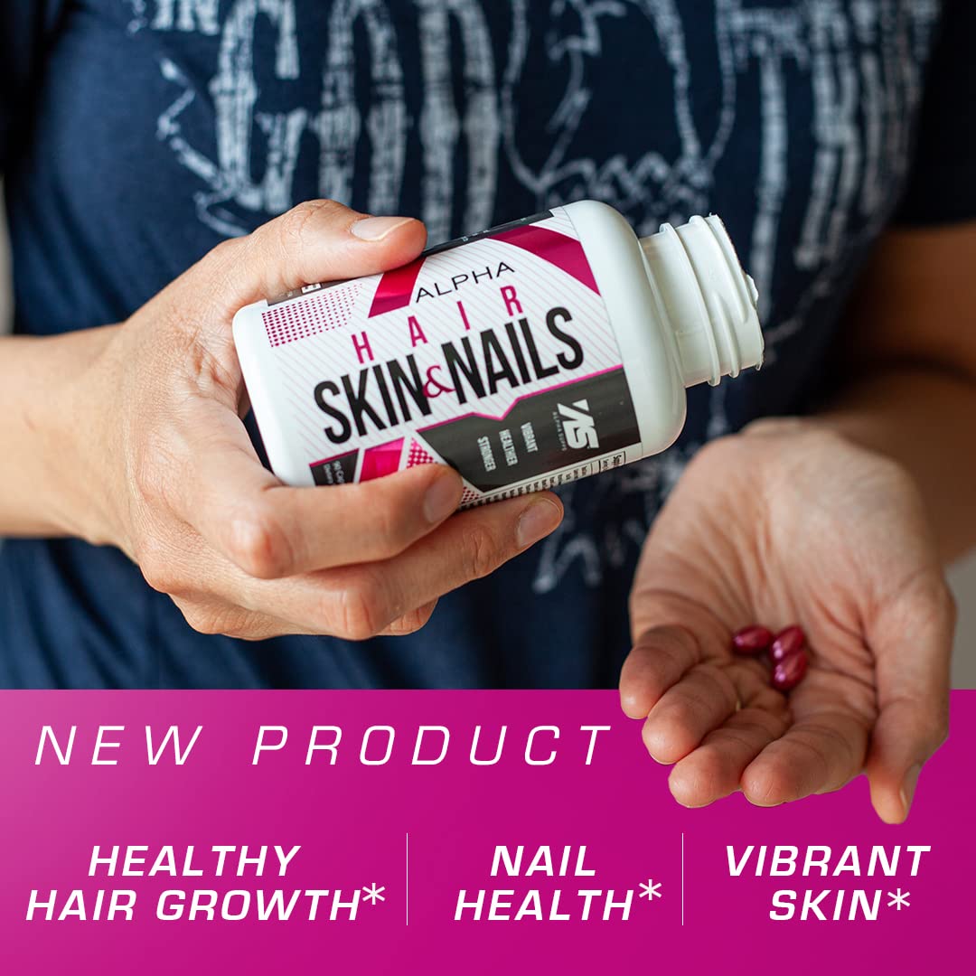 Cápsulas Alpha Supps para fortalecer cabello, piel y uñas