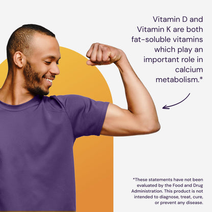Cápsulas amarillas vitamina D3 y K2 Healthy Origins