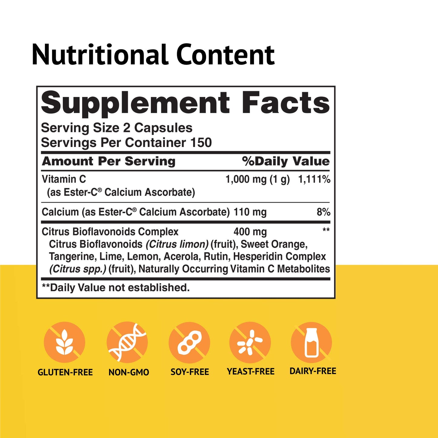 Cápsulas American Health Ester-C 500 mg soporte inmunológico