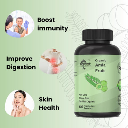 Cápsulas de Amla orgánico para piel y cabello