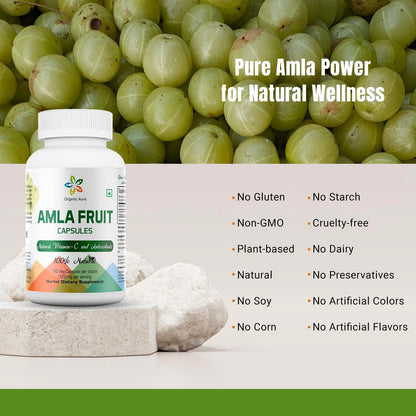 Cápsulas amla vitamina c natural energía y vitalidad