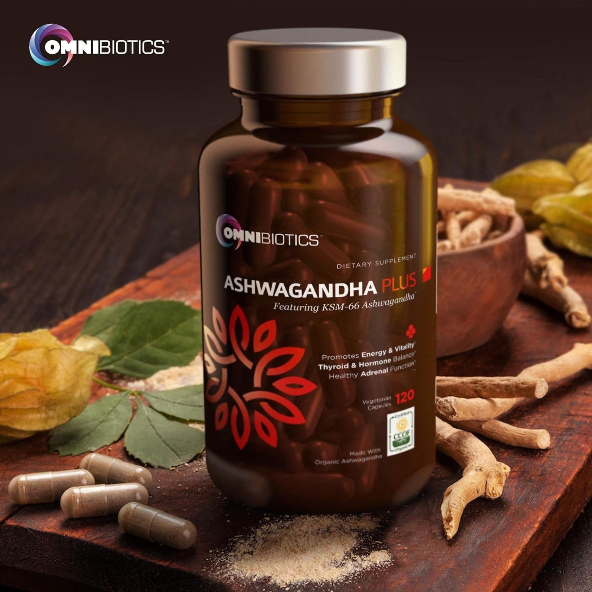 Cápsulas de ashwagandha omnibiotics