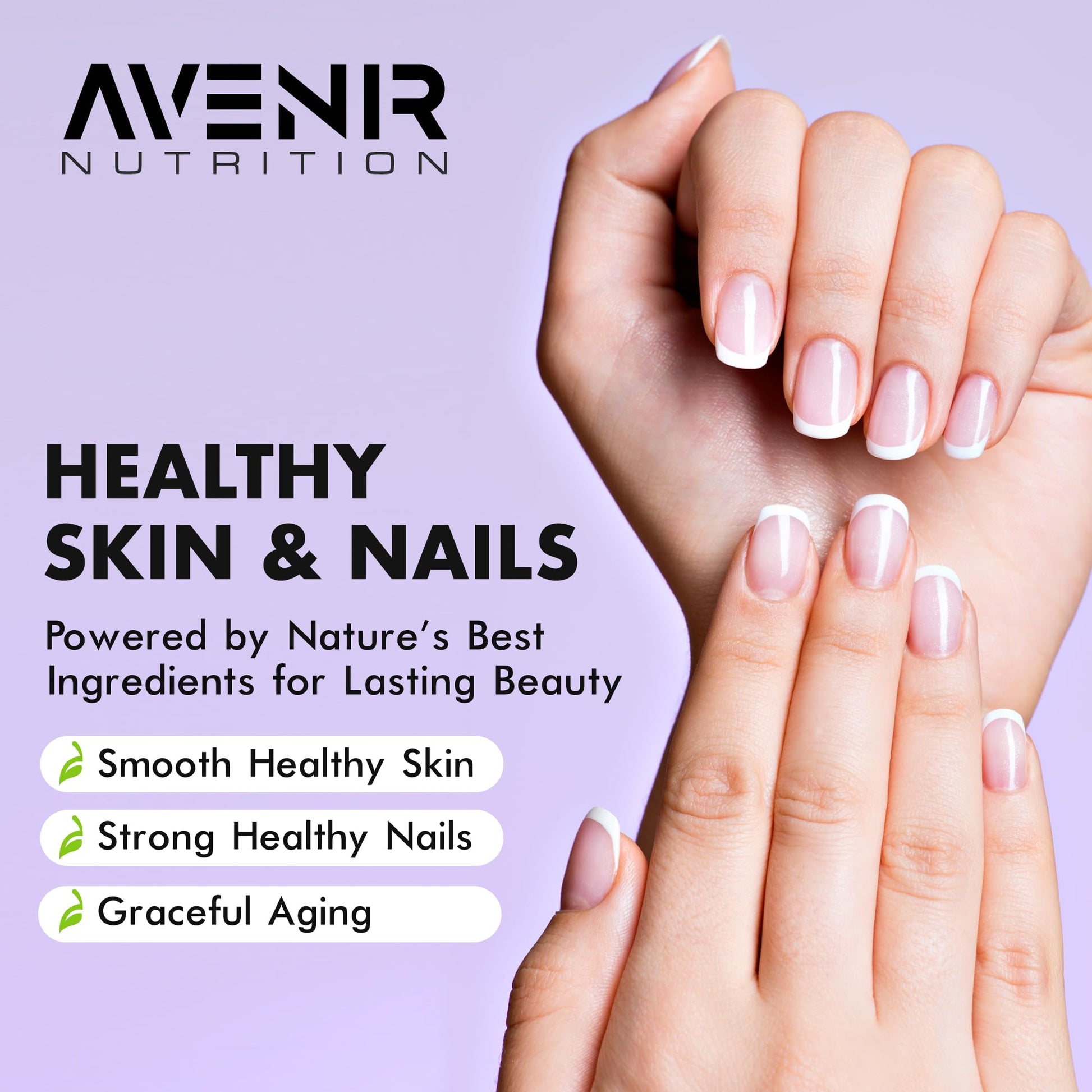 Cápsulas Avenir Nutrition Hair Shield para fortalecer cabello y piel