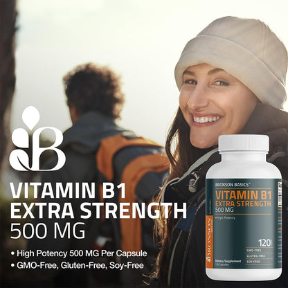 Cápsulas B1 Bronson para energía y bienestar diario