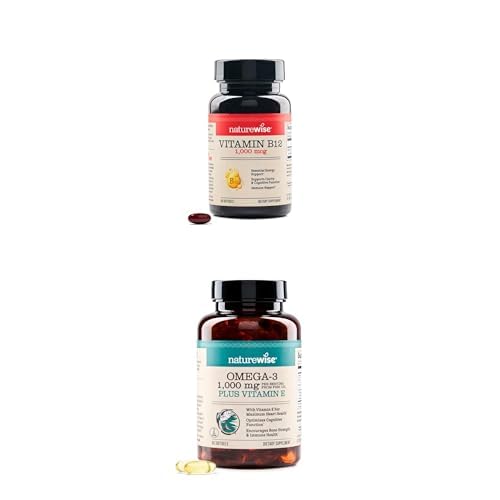 Cápsulas de B12 y Omega 3 para salud integral